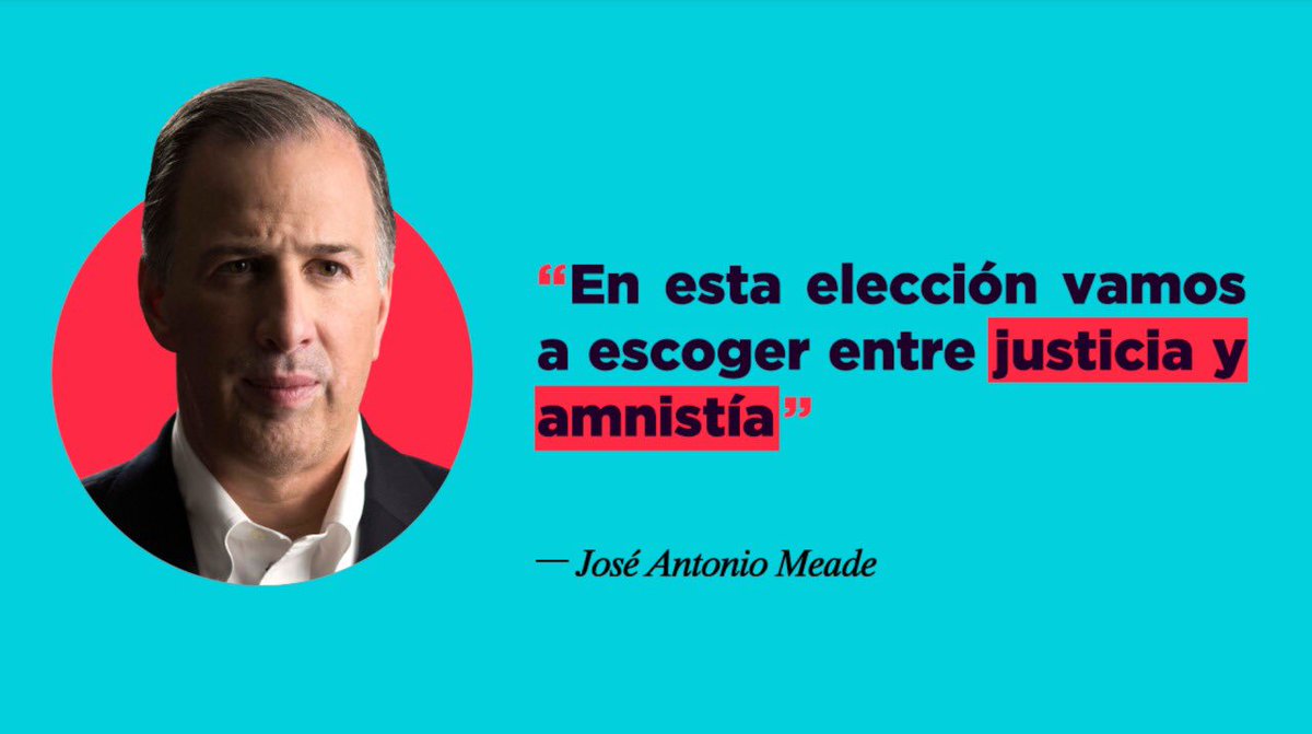 EnriqueOchoaR's tweet photo. “@lopezobrador_ sin duda tu amnistía te pone del lado de los criminales, quieres perdonar lo imperdonable”.- @JoseAMeadeK en el #DebateINE #MeadePresidente https://t.co/vIigsJyCYq