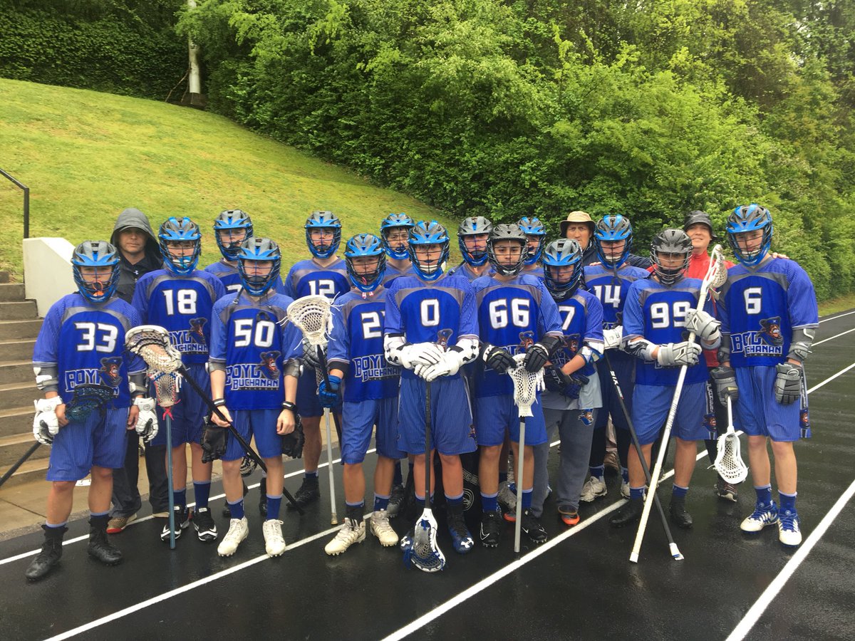 Boyd-Buchanan ends their regular season in the rain going 10-0 with a win over Baylor 11-2. These men outscored their opponents 143-10. Ready for next week’s tournament. #bbslax