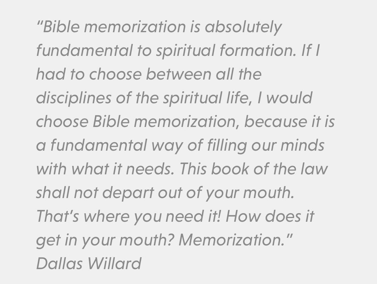 via_students's tweet photo. The closest thing to a “secret sauce” for #discipleship is scripture memory.  It accelerates growth, transforms minds and helps equip disciple makers. https://t.co/uVfZpIb3Iv https://t.co/XYqLapomKu