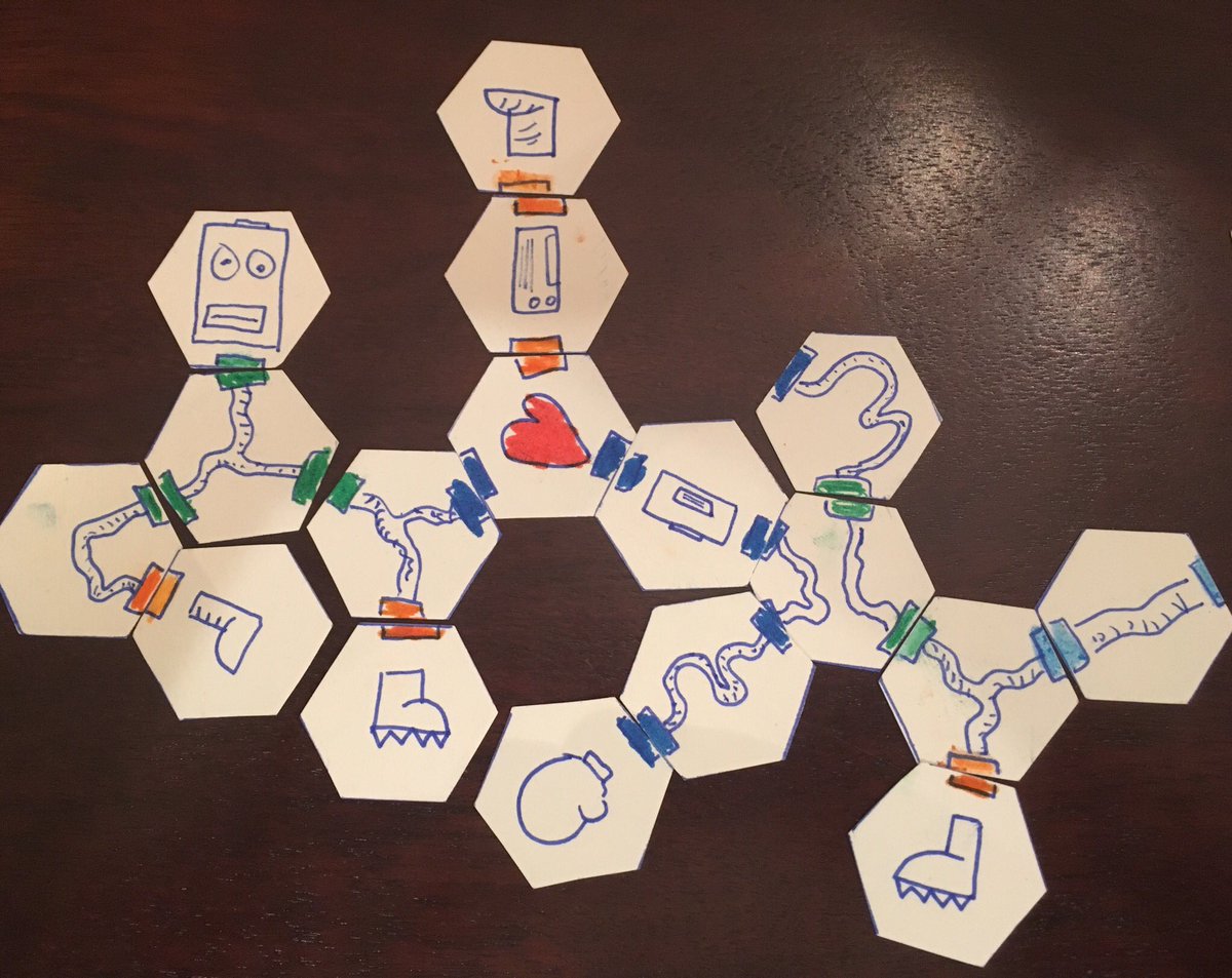 gamegeekninja's tweet photo. First completed game of Robots Need Love Too - Olivia won 17-16. #tinygamer https://t.co/WXUM8k9J6x