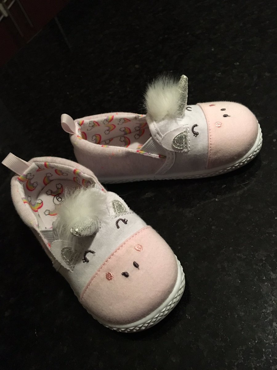 Tomorrow I send my sweet baby to her first day of daycare. I pray it is magical for her, and these shoes seemed fitting. 🦄