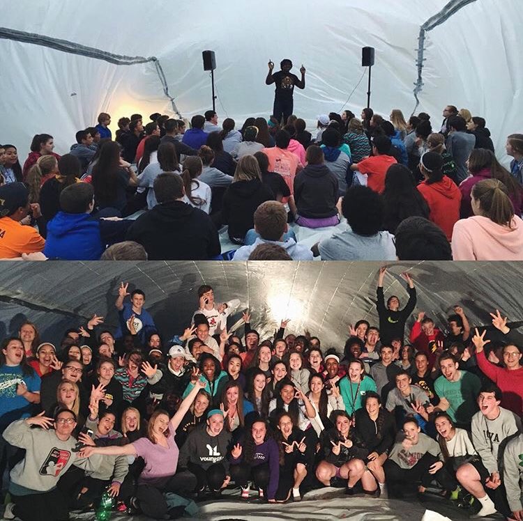 younglifeic's tweet photo. Tomorrow night is the last club of the school year before the paint war next week andddd it’s all-area CLUBBLE‼️‼️‼️We are having YL club in a giant bubble! You’re not gonna wanna miss this. 737pm at Hodge Barn (880 Linder Rd NE). #spreadtheword #allarewelcome https://t.co/AlWgbuuSwa