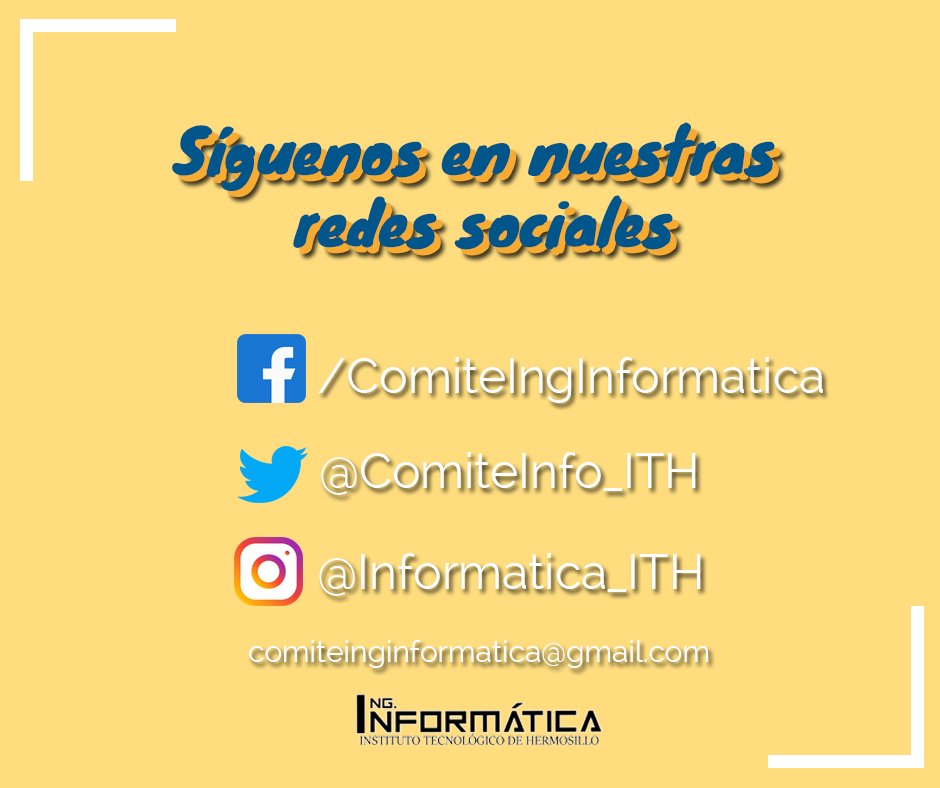 Comité de Ing. en Informática tweet media