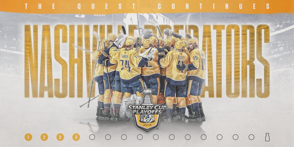 With the First Round in the books, the <a href="/PredsNHL/">Nashville Predators</a> are on their way for their quest for the Cup. #StanleyCup