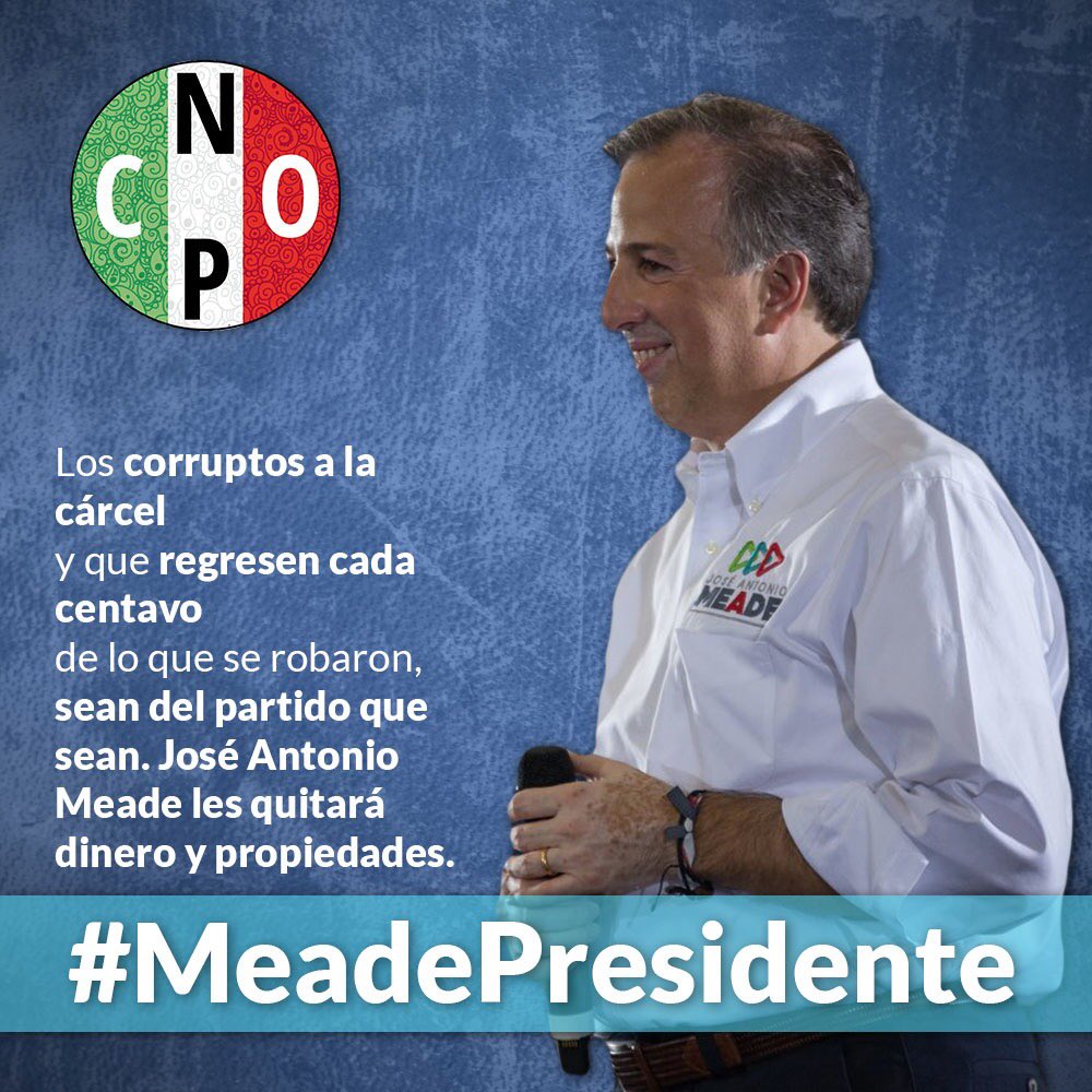 arturozamora's tweet photo. Con @joseameadek, los corruptos tendrán que regresar cada centavo de lo que se robaron #MeadePresidente https://t.co/JECsN57h2J