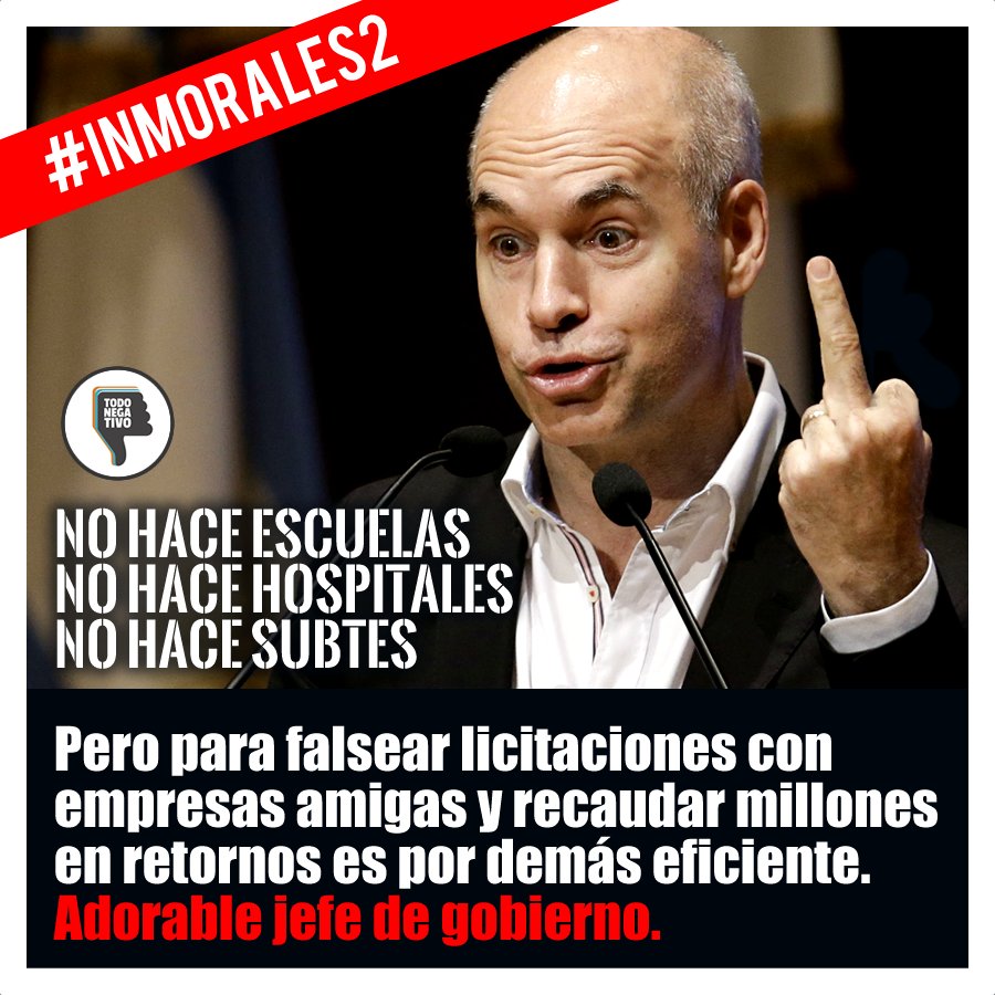TodoNegativo's tweet image. Adorable jefe de gobierno. #InMorales2 #LaBombaDeMacri
