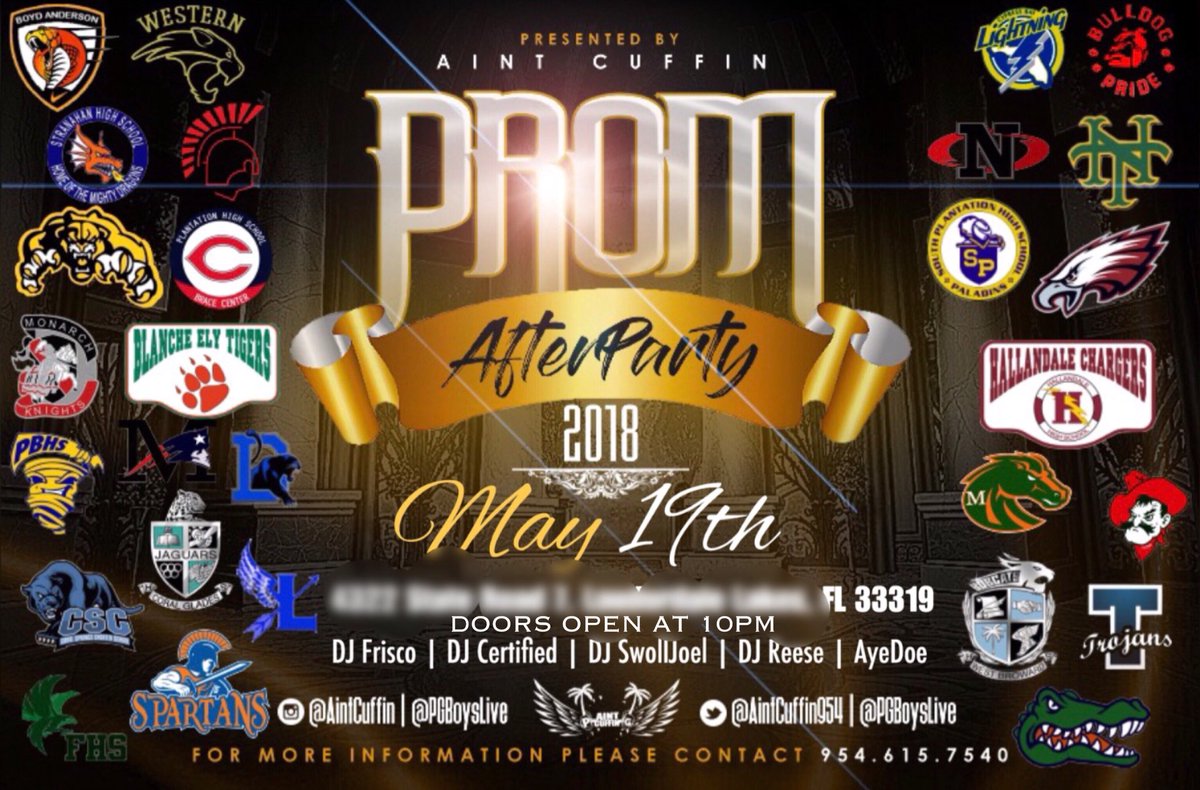 AintCuffin954's tweet photo. May 18th &amp; May 19th #AfterMath2k18 
For Info. &amp; Tickets 954.615.7540 https://t.co/wTvKbGL1Pm