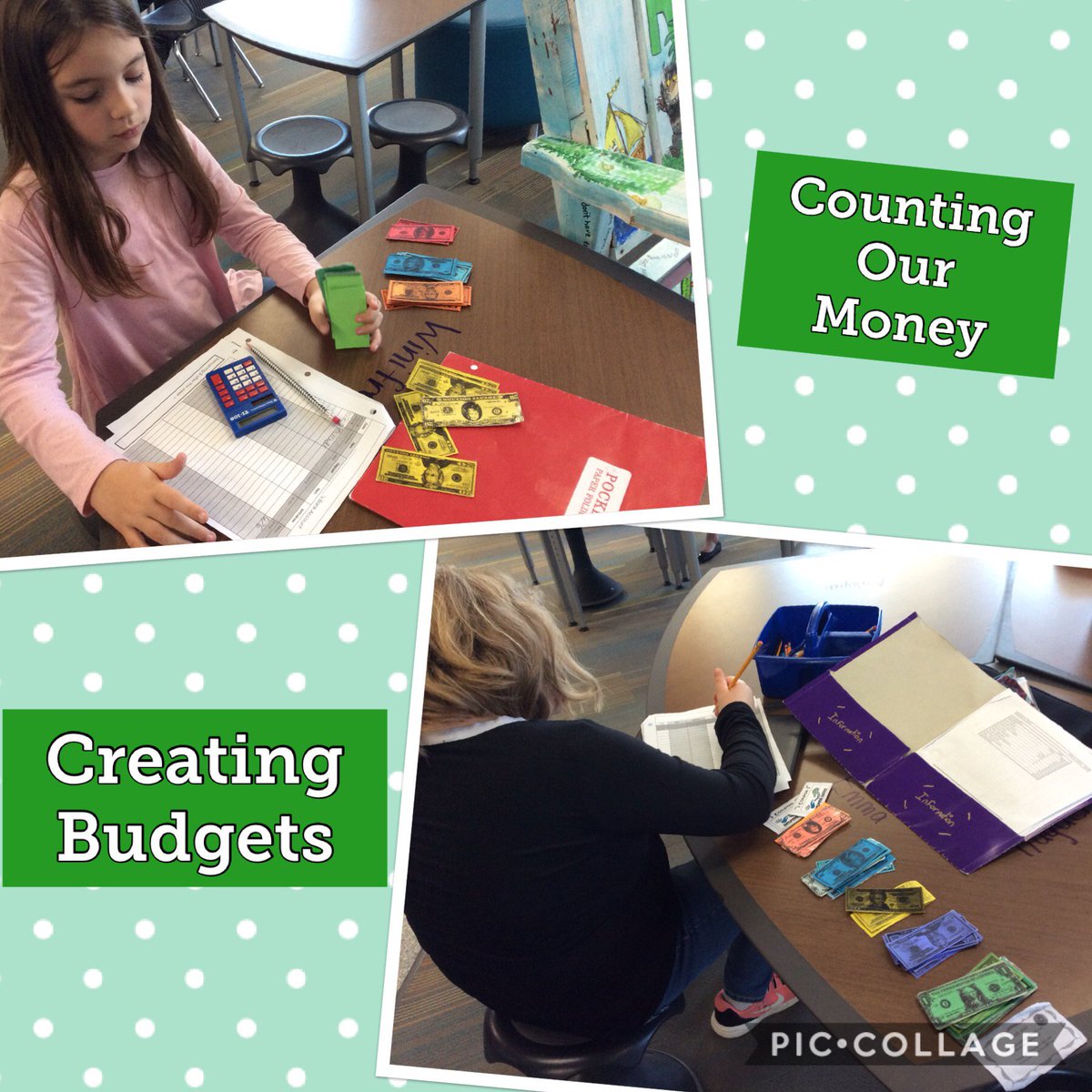 spsfalcons3's tweet photo. More Economic fun from last week! Guest speakers giving advice from last year, creating budgets, applying for jobs, and purchasing coupons! @spspbl @gakroenke @TeamMeyerSPS #makingitreal #relevant https://t.co/4YtfE7OQx3