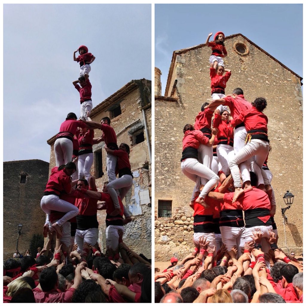 JovesValls_EN's tweet image. Yesterday in #Perafort we completed 5of7, 2of7, 3of7p, 4of7p, 4of7 and the first pillar of 6 of the season! Congratulations #castellers! #humantowers