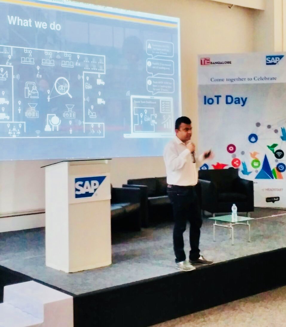 Showcasing Syook @ the TiE IOT conference. <a href="/TiEBangalore/">TiE Bangalore</a> <a href="/ArjunNagarajan/">Arjun Nagarjan</a>