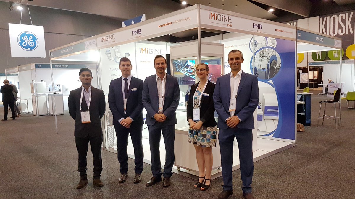 iMiGiNE_PMB's tweet photo. Our Australian partner @MiniFAB_ visited us today on booth 86 ! #WFNMB2018 #microfluidics #molecularimaging #nuclearmedicine https://t.co/RN042ITcNI