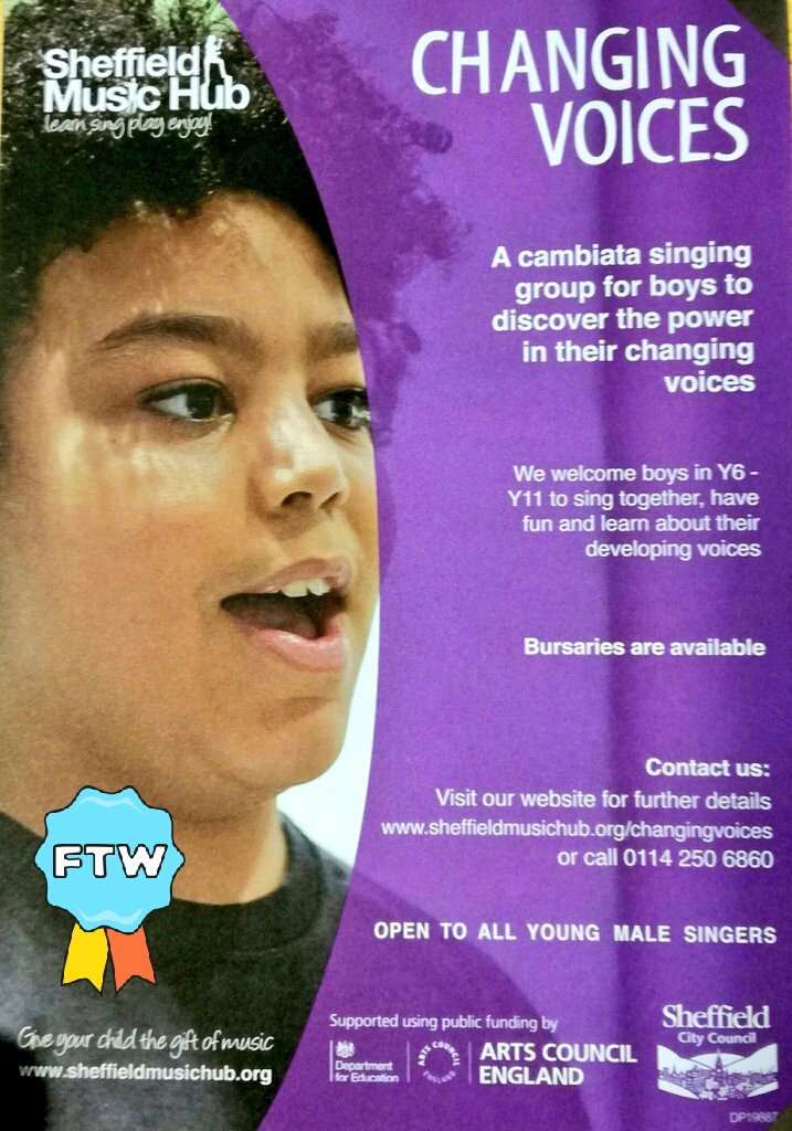 singingpedro's tweet photo. The amazing @SheffMusicHub #ChangingVoices performed brilliantly to over 700 people yesterday! Our next gig is at #HubFest https://t.co/IB9IB06uqi  @YellowArch on 8th July. We're looking for more lads to join us. Please share. @SheffParents @iLoveS__ #sheffieldsings https://t.co/82fpMJ3dPv