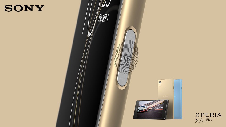 SonyXperiaIndia's tweet photo. The #Sony #Xperia #XA1Plus features a unique finger unlock sensor on its power button that gives comprehensive security to all the data in your phone. Know more: https://t.co/AKOXQ7FK3q https://t.co/zjUOGI7g2r