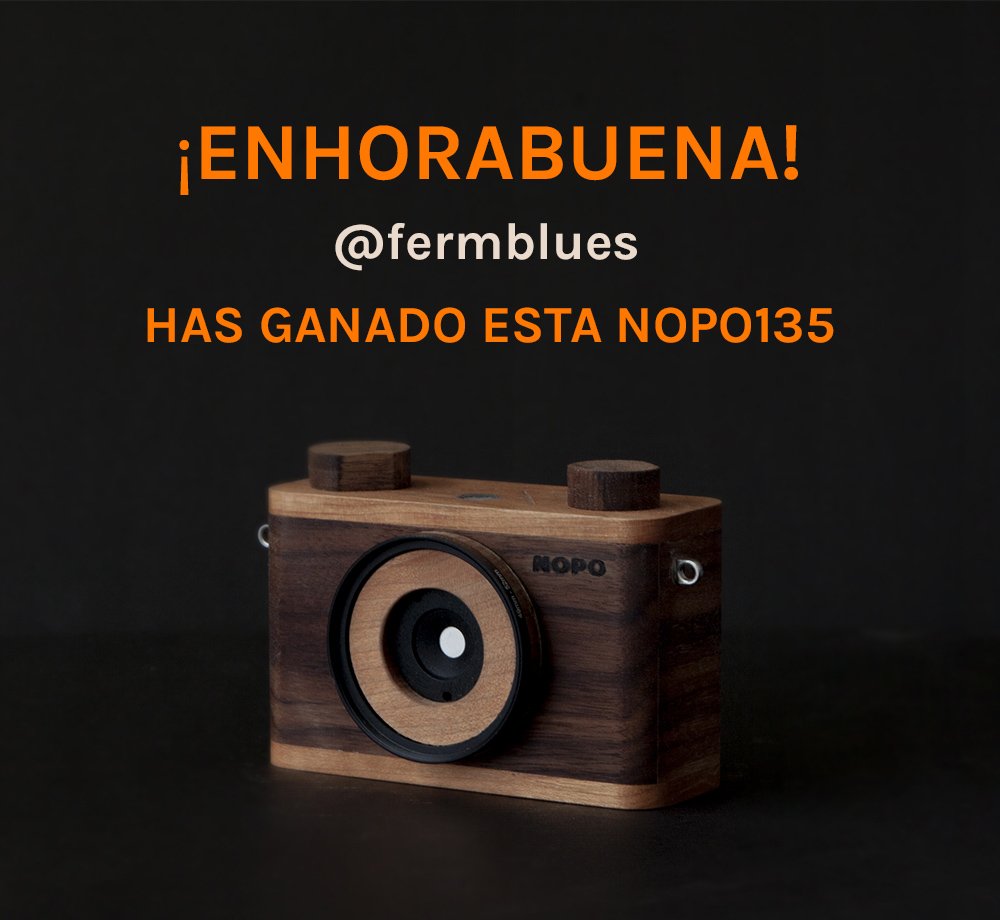 YA TENEMOS GANADOR DE NUESTRO CONCURSO #NOPO135
Enhorabuena! Congratulations!  <a href="/fermblues/">Ferblues</a> 
Esta pequeña se marcha para Bolivia a la casa de un gran fotógrafo, no podemos estar mas contentos!. ¡Gracias a todos los participantes!.