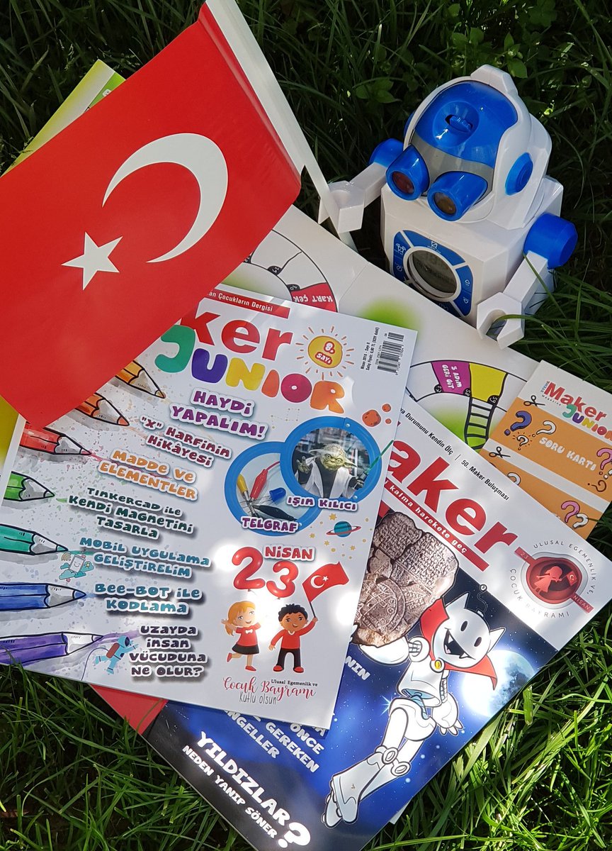 stem_maker's tweet image. 23 Nisan Ulusal Egemenlik ve Çocuk Bayramı'mız kutlu olsun! İyi bayramlar, keyifli okumalar... #23NisanKutluOlsun #Stem&amp;amp;Maker ve #MakerJunior pusulakitaplik.com/catinfo.asp?ci…