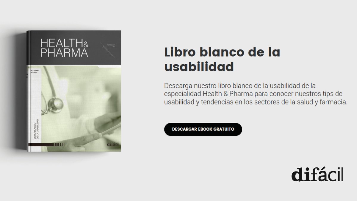 Difacil_UX's tweet photo. Hoy es el #DiadelLibro y os queremos regalar nuestro Libro Blanco con claves en #Usabilidad y #ExperienciaDeUsuario en productos #Farma y #Salud

Os lo podéis descargar aquí: https://t.co/PgPyeiPMtG
#Difácil #DiaInternacionalDelLibro #FelizLunes https://t.co/7qMxCjpktS