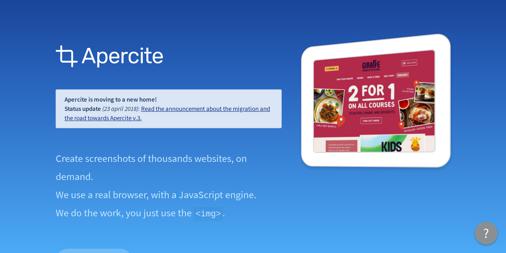 Apercite is back! We promised it, read the announcement and our plans for the future: apercite.fr/news/updates/a…