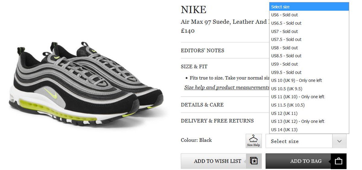 nike air max 97 wish