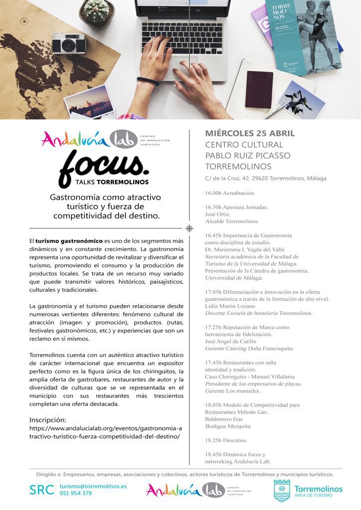 DFrancisquita's tweet image. José Ángel del Catillo, gerente de #DoñaFrancisquitaCatering, participará en #FocusTalks: Gastronomía como atractivo turístico y fuerza de competitividad del destino, organizado por @andalucialab y @Torremolinos_On, en el Centro Picasso de #Torremolinos. 👉bit.ly/2GpWg8Y