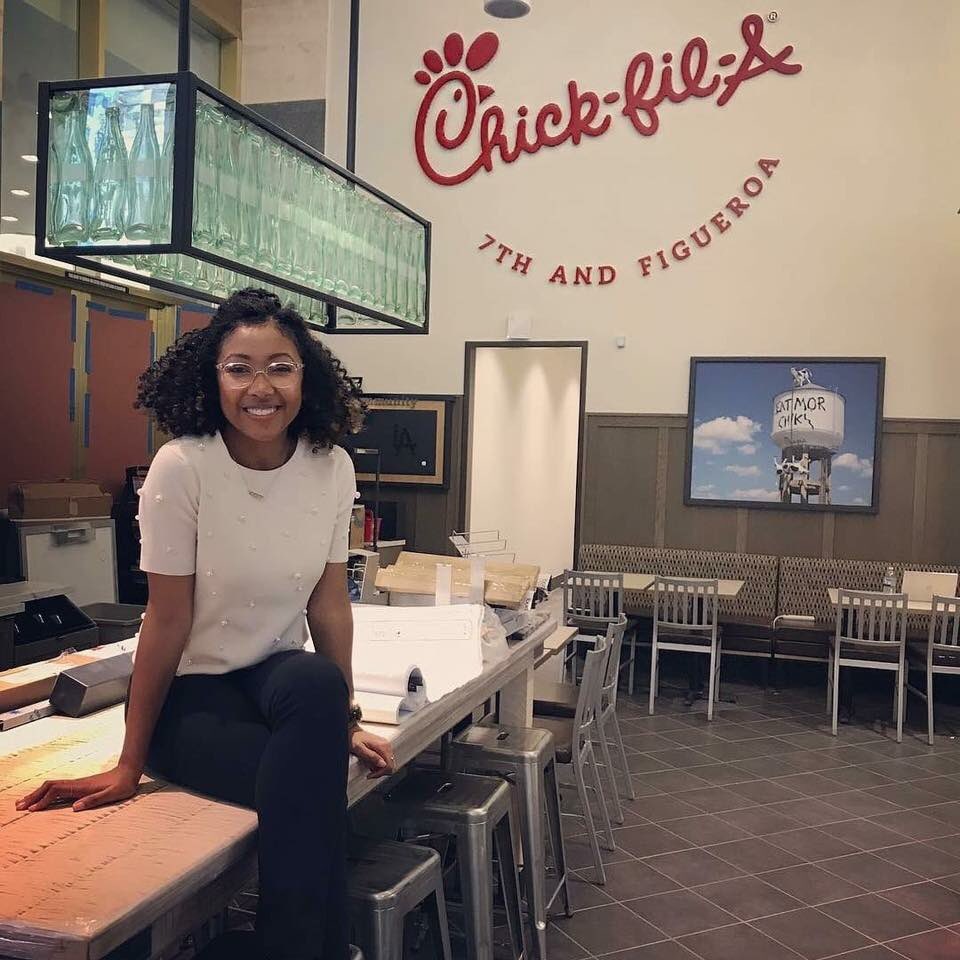 The youngest Chik-fil-A owner in history,  at 26 yrs old Ashley Derby opened her first location and now a 2nd location on Thursday! I repeat, 26YRS OLD!!! 😲😁😁😁💖🎈 #TFG #Entrepreneurs #WomenEntrepreneur #restaurantowner #restauranteur #blackwomen