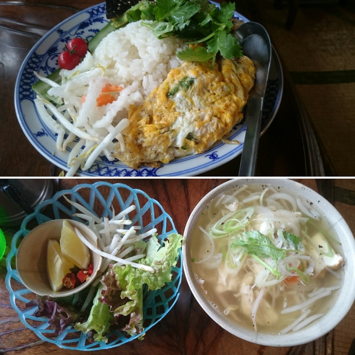 PPPPP_info's tweet photo. #Comdia 本日のベトナム定食~一汁三菜~
#ベトナム風みそナス炒め #鶏のフォー https://t.co/yGSnIJ2lOY