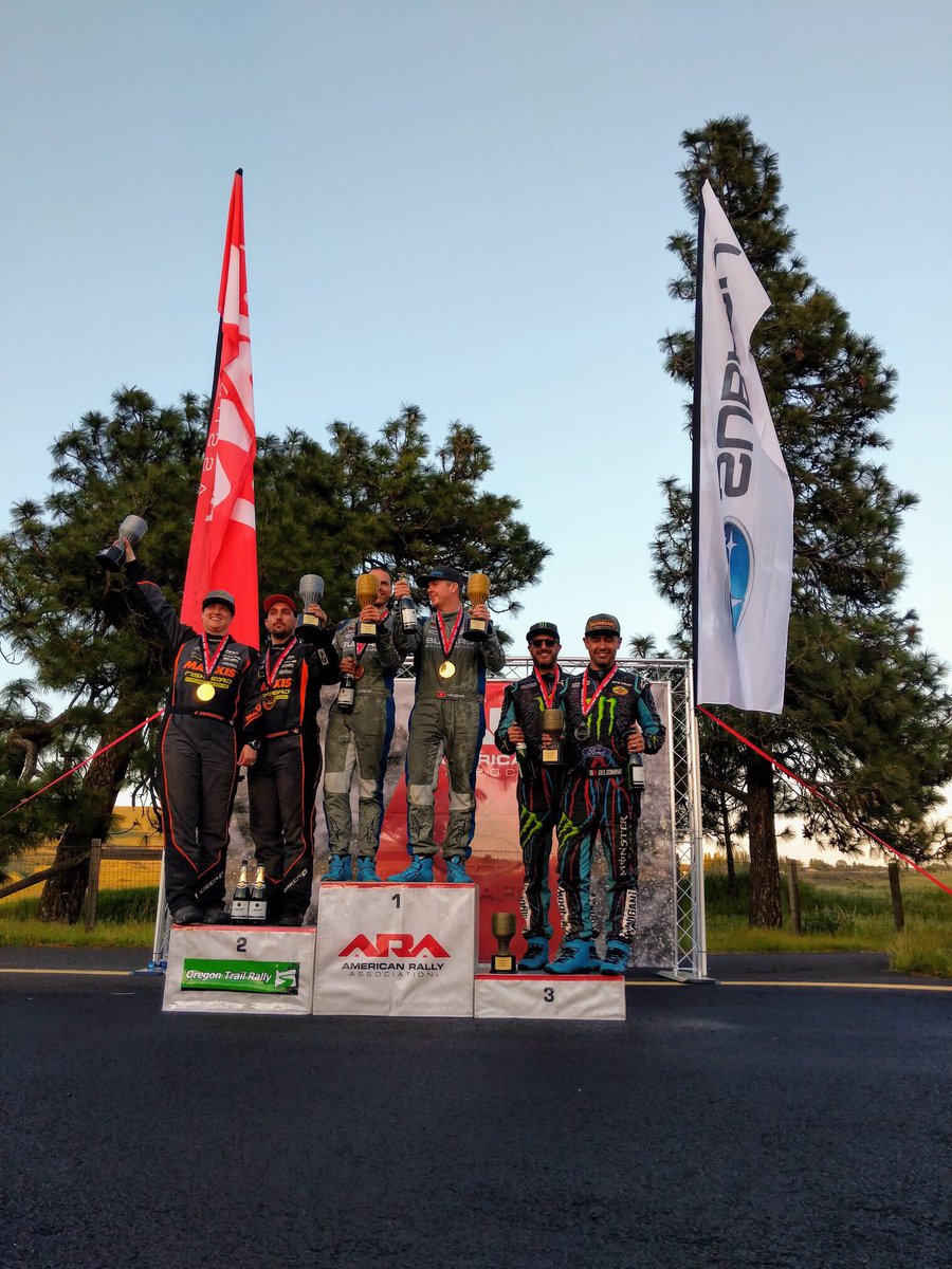 subarums_usa's tweet photo. #OTR2018 Podiums 🏆@davidhiggins75 &amp; @craigdrew75 are your overall winners for the @OregonTrailRly - sweeping the roads all weekend and also sweeping up the win, the dynamic duo has taken this rally for the 9th time!

Great rally and a great community. @olympusrally next! 👊 https://t.co/il5BoQe1wL