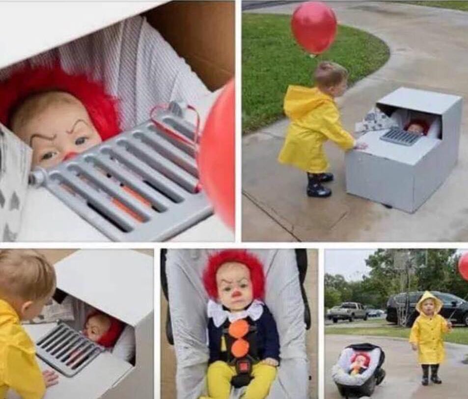KellyMFarrell97's tweet photo. Best or worst kids’ costumes? @Drumdums @_Cody_Curtis @RyanOTooleMR @popetheking https://t.co/3ig3mryoK4