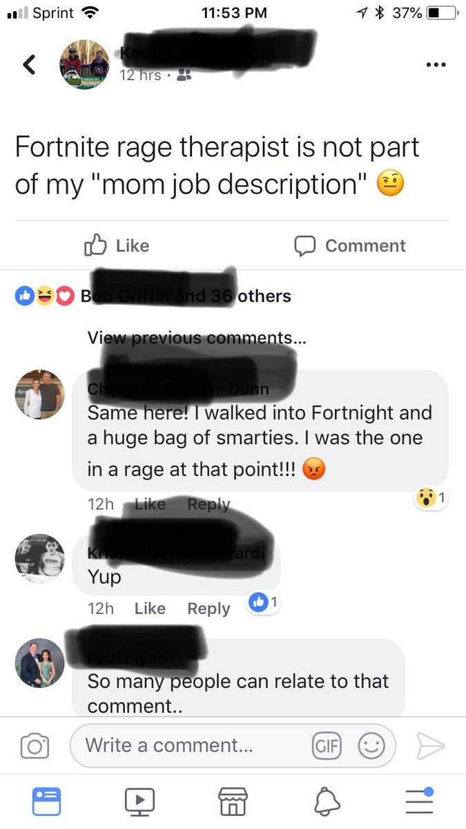 P_Schock's tweet photo. Guess it’s lucky my mom isn’t around for my #fortnite sessions. Seen on Facebook tonight #bcnmi #fortniterage https://t.co/2z2creR1WL