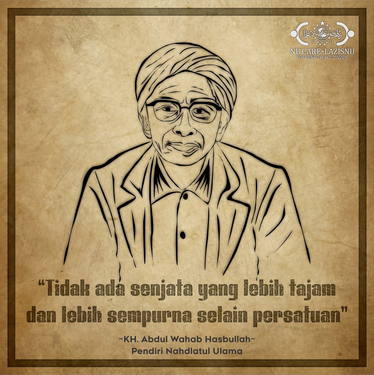 nucare_lazisnu's tweet photo. "Tidak ada senjata yang lebih tajam dan lebih sempurna selain persatuan"
(KH Abdul Wahab Hasbullah)

#quotesislami #kiaiku #kiainu #pendirinu #khwahabhasbullah #ulamanu #islamindonesia #islamramah #islamrahmatanlilalamin #cintatanahair https://t.co/Jy2L2VRlPh