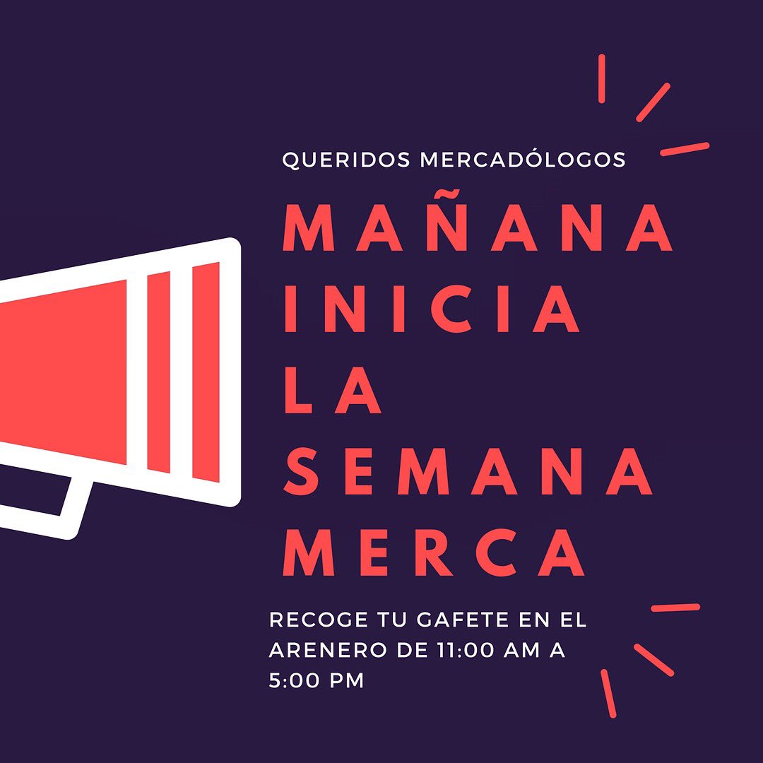SALMI_UDEM's tweet photo. Disfruta de todo lo que te tenemos preparado esta semana, ve por tu gafete para el #MKTSHOT2018 ‼️ Are you readyyyyyyyyy?🔊 https://t.co/Ws9Cv1xaVD