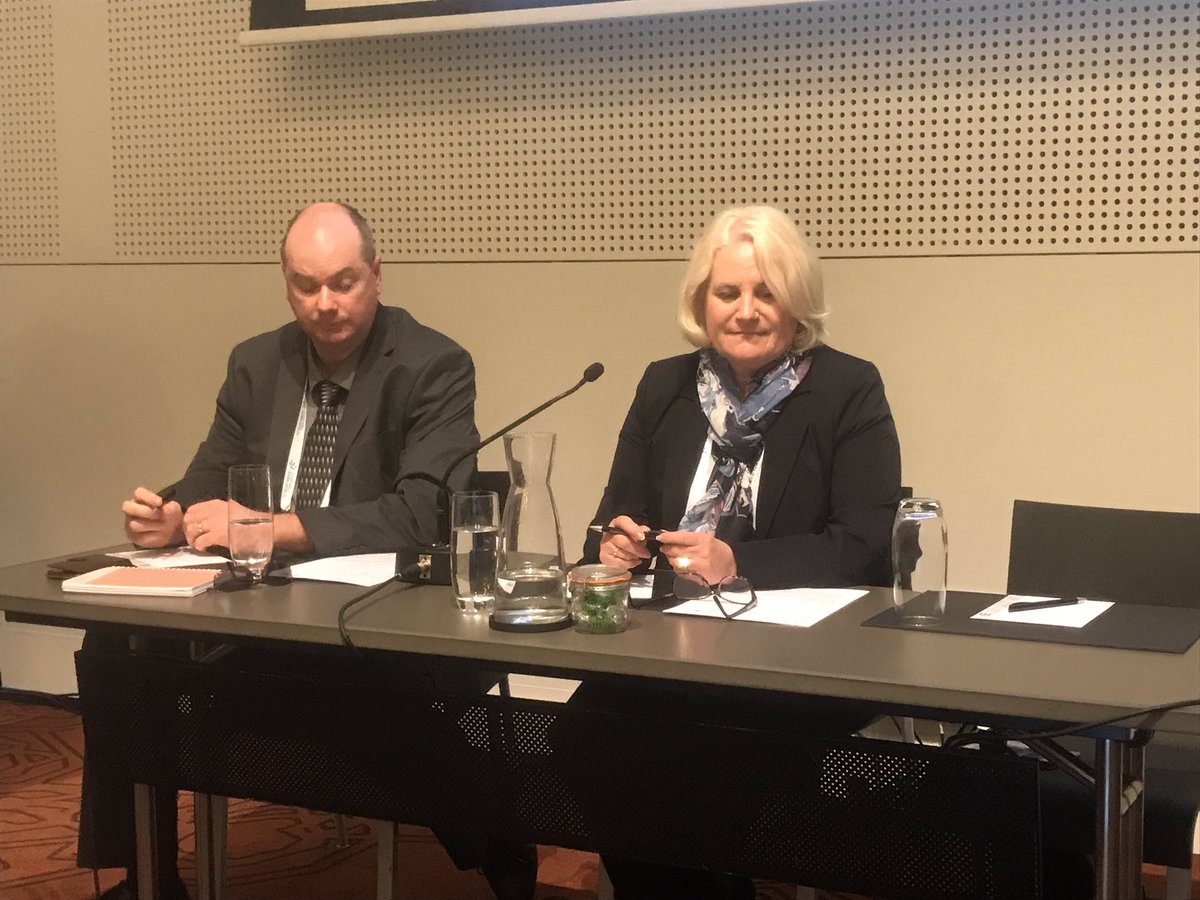 DrGeoffCurrie's tweet photo. @KarrenFader and @profgilmore chairing a marquee session on the art / science continuum #WFNMB2018 https://t.co/rfGO6dkxwE