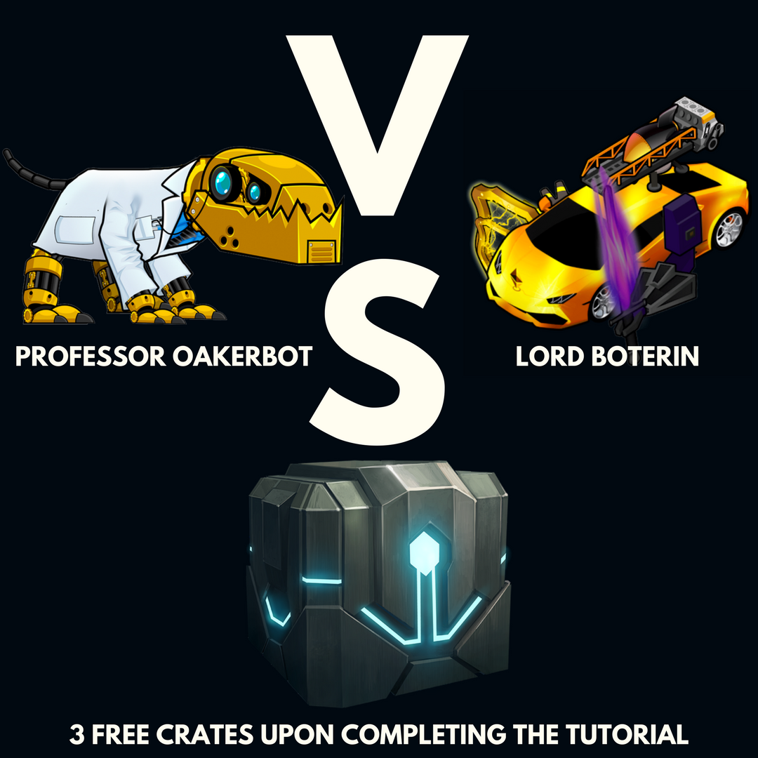 EtherBots's tweet photo. The Etherbots Tutorial is live! Learn how to use @metamask_io while protecting Botcoin City from Lord Boterin. Get three free crates for completing it! https://t.co/EnMT35Sp0Q https://t.co/Zi8q5Qnofe