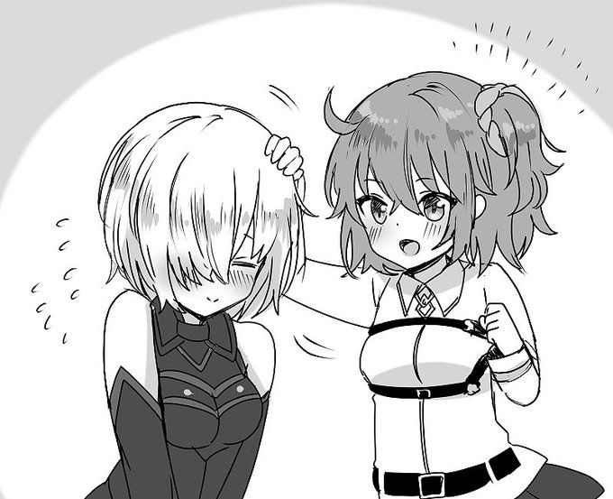 6章までゴリ押しで進んでたけど7章から戦闘面ですごいお世話になったからマシュをなでたかったらくがき 