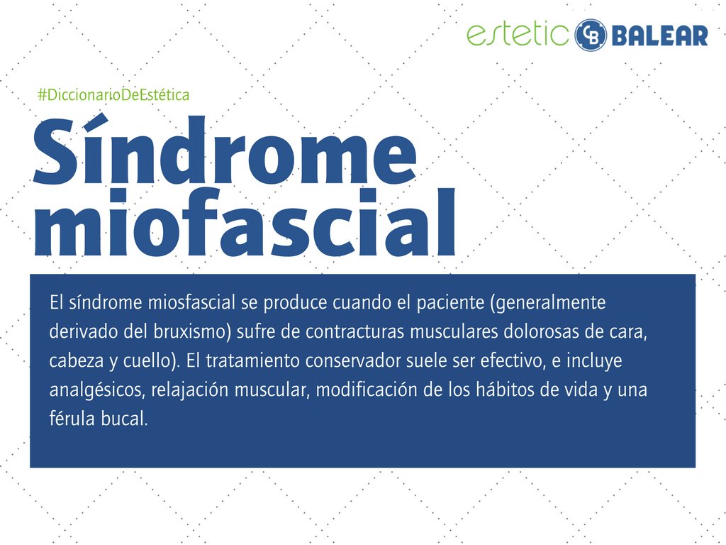 EsteticBalear's tweet photo. ¿Sabías que el bruxismo puede provocar el llamado Síndrome del dolor miofascial? Hoy te contamos en qué consiste 🤔

#estéticamallorca #medicinaestéticamallorca #cirugíaestéticamallorca https://t.co/NORfASdVnq
