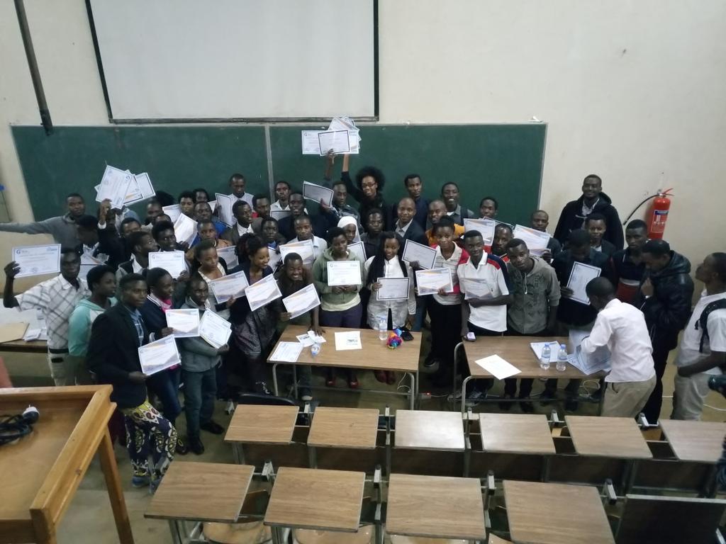 MzeeTheogene's tweet photo. Am proud of you, congratulations Guys. #BSATraining2018 @BSAGrp @Uni_Rwanda. Certification ceremony. https://t.co/WPeOjSIdYF