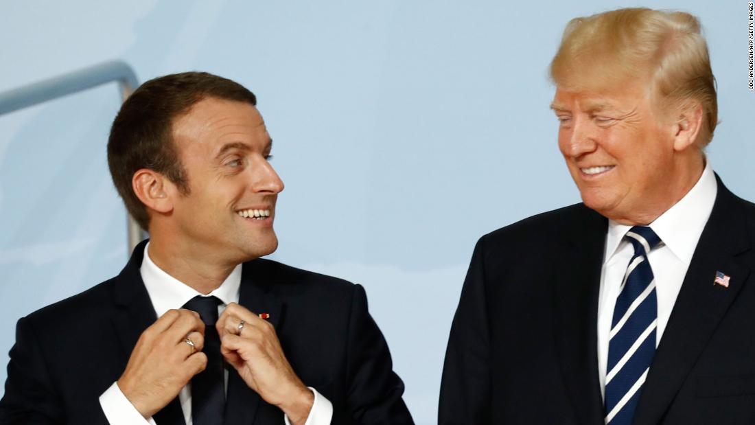 CNN's tweet photo. French President Emmanuel Macron's bromance with President Trump will come at a price, writes Samantha Vinograd for @CNNOpinion https://t.co/QBS82dAEsT https://t.co/lt3u3MChy8