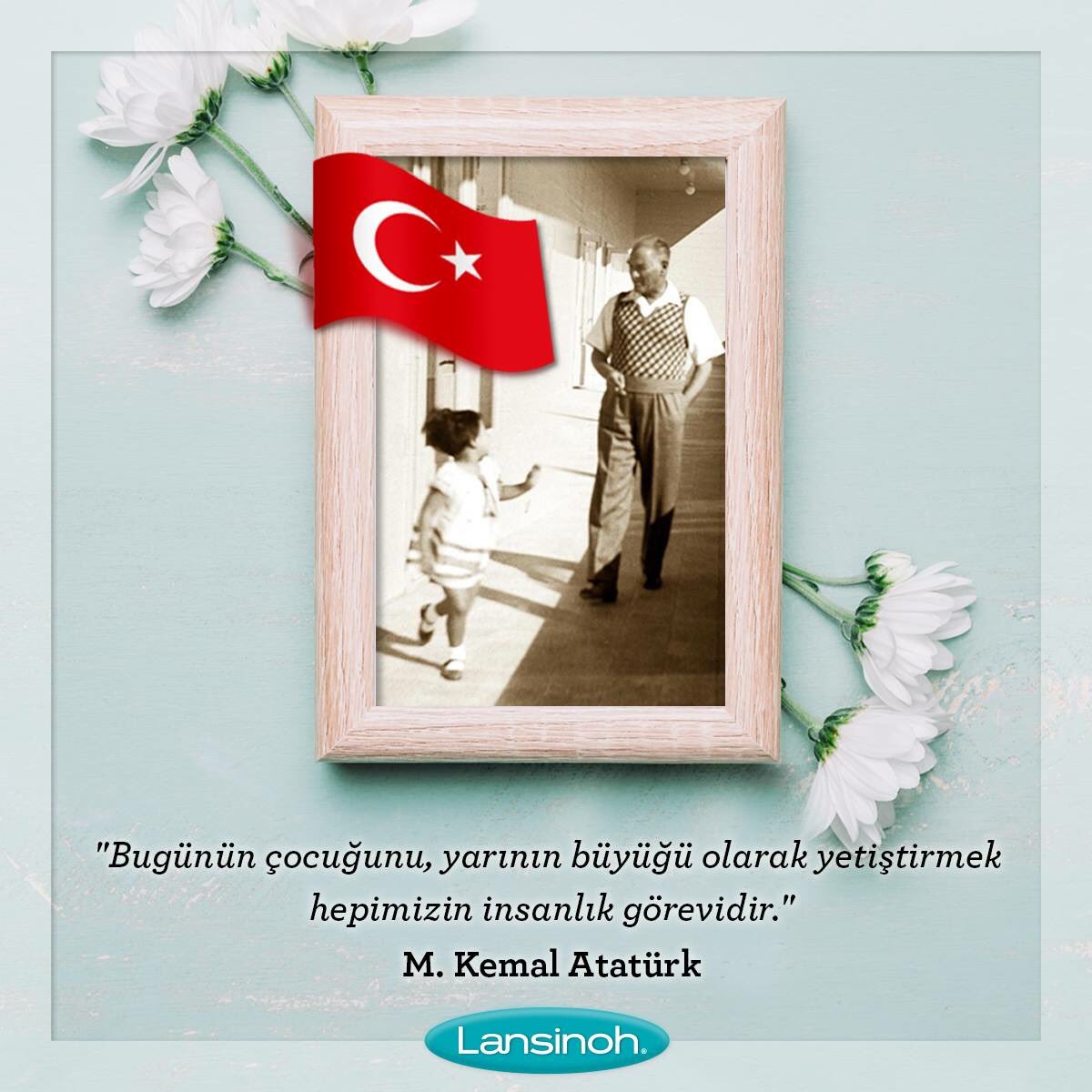 LansinohTR's tweet photo. "Çocuklar geleceğimizin güvencesi, yaşama sevincimizdir. Bugünün çocuğunu, yarının büyüğü olarak yetiştirmek hepimizin insanlık görevidir.” M. Kemal Atatürk
23 Nisan Ulusal Egemenlik ve Çocuk Bayramınız Kutlu Olsun.🇹🇷 https://t.co/ew3YwDUlbQ