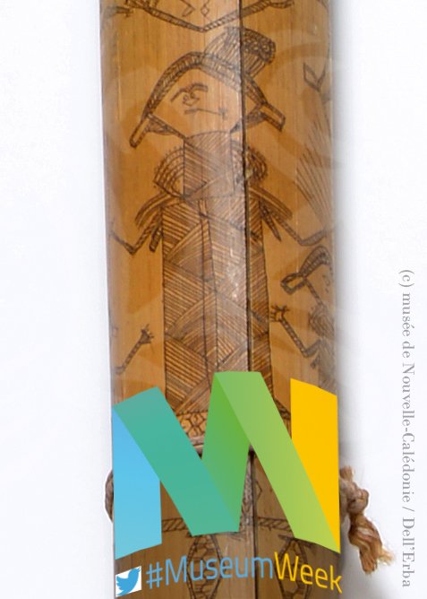 MuseedeNC's tweet photo. First day of #MuseumWeek is over for us in #NewCaledonia with this beautiful #kanak lady from an engraved bamboo, with a comb in her hair, a woven coat, and a pipe ! Now it's your turn @quaibranly ;) #womenMW #teamNC #diyMW https://t.co/3TB24PqMIR