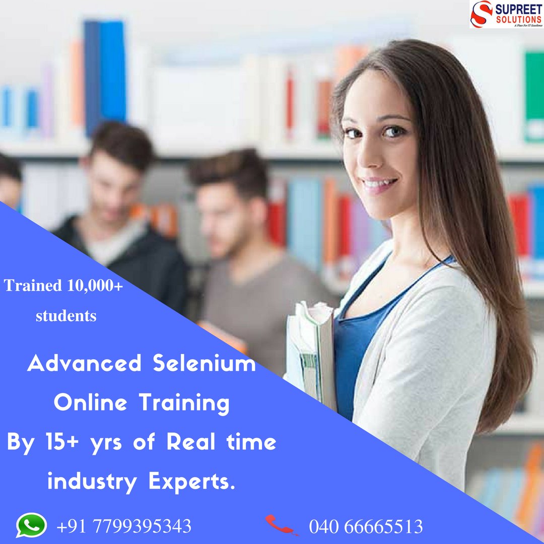 supreetsolution's tweet image. Learn Advanced #Selenium_Online_Training 
By 15+ yrs of Real time industry Experts.
#supreetsolutions 
Visit us @http://www.supreetsolutions.com/
Reach US@040 66665513