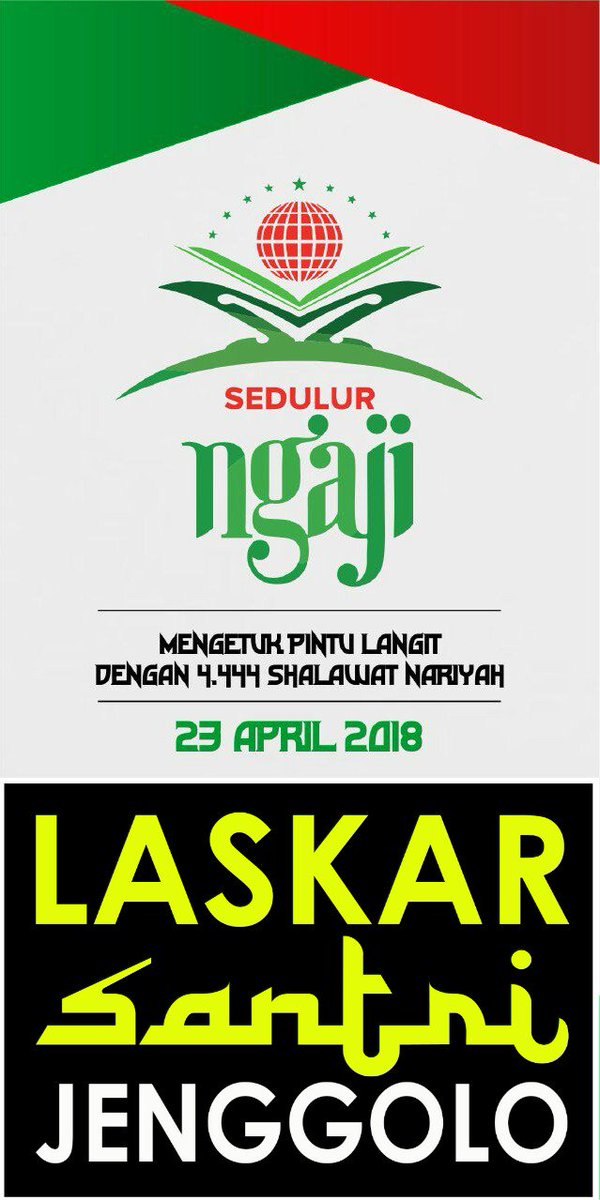 BocahG4ul_'s tweet photo. Santri yo kudu ngaji
Ayo ngaji bareng
#SedulurNgaji
#LaskarSantriJenggolo

@cakimiNOW
@Gusipul_ID
@GunturPuti
@halimiskandarnu
@HadiNgusman
@Cak_Benu
@Prabu_Dilan 
@NgajiSedulur @sedulurngajisda https://t.co/Ye1cMFWiOh