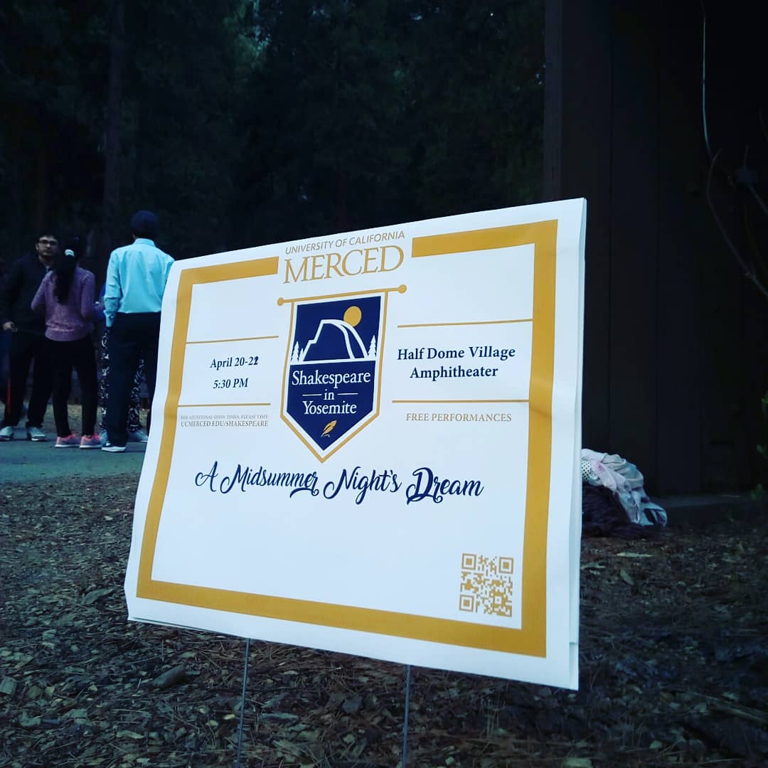 natpackertravel's tweet photo. A Midsummers Night Dream performed at #HalfDomeVillage on Shakespeare's birthday! Amazing. Made my night @YosemiteNPS @extranomical #Yosemiteshakes #USpacker https://t.co/kSgDsTBUES