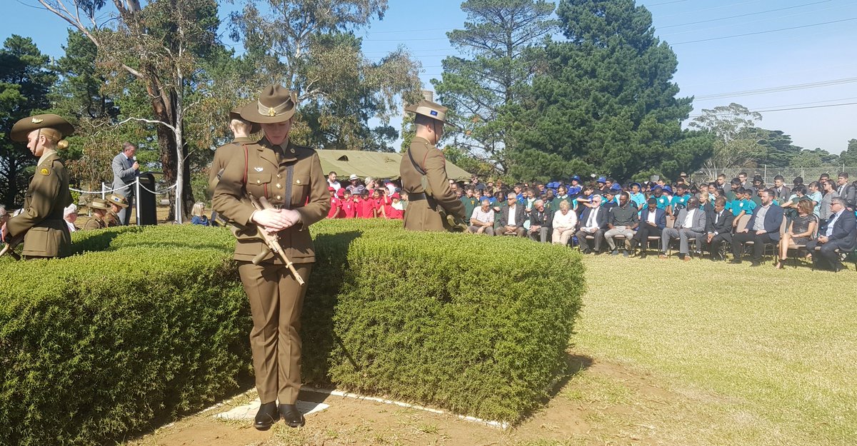 Frank_McGuire's tweet photo. We acknowledge the men and women still risking their lives today in our name with the Side by Side project. The past is never dead and buried, it is not even past. Johnnies and the Mehmets now live Side by Side in Broadmeadows in the land of opportunity.#4CSSB @co4cssb @rsm_4cssb https://t.co/WhJkfYbM1B