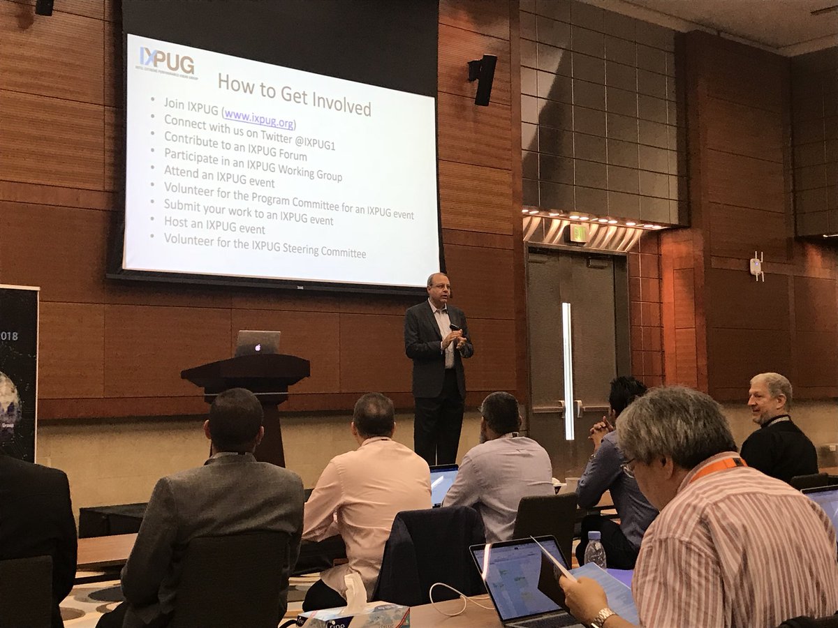 KAUST_ECRC's tweet image. Dean Mootaz from @cemseKAUST introducing @IXPUG1 conference: @KAUST_News acquired a supercomputer from day 1! #IXPUG18KAUST #hpcmatters @KAUST_HPC @HPC_Guru