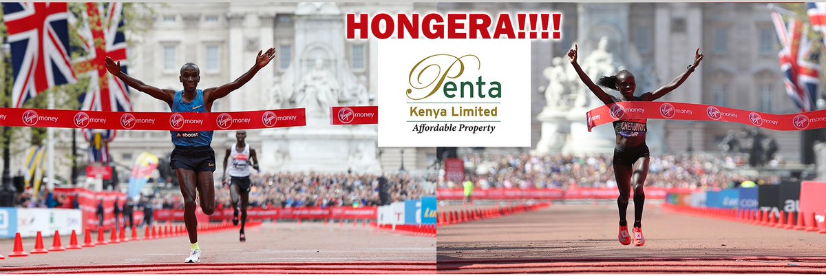 pentakenyaltd's tweet photo. For those who have ran a marathon,you know it means pain and endurance....it means pushing oneself even when the flesh is unwilling.Congratulations Eliud Kipchoge &amp; Vivian Cheruiyot for your triumph in London Marathon. https://t.co/HQleaZJtEa