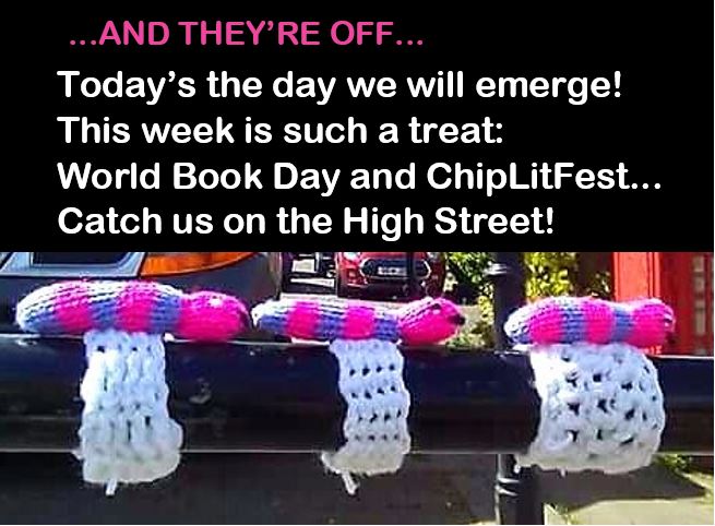 And they're off! Watch out for the #ChipLitFest #bookworms emerging today, just in time for #WorldBookDay!