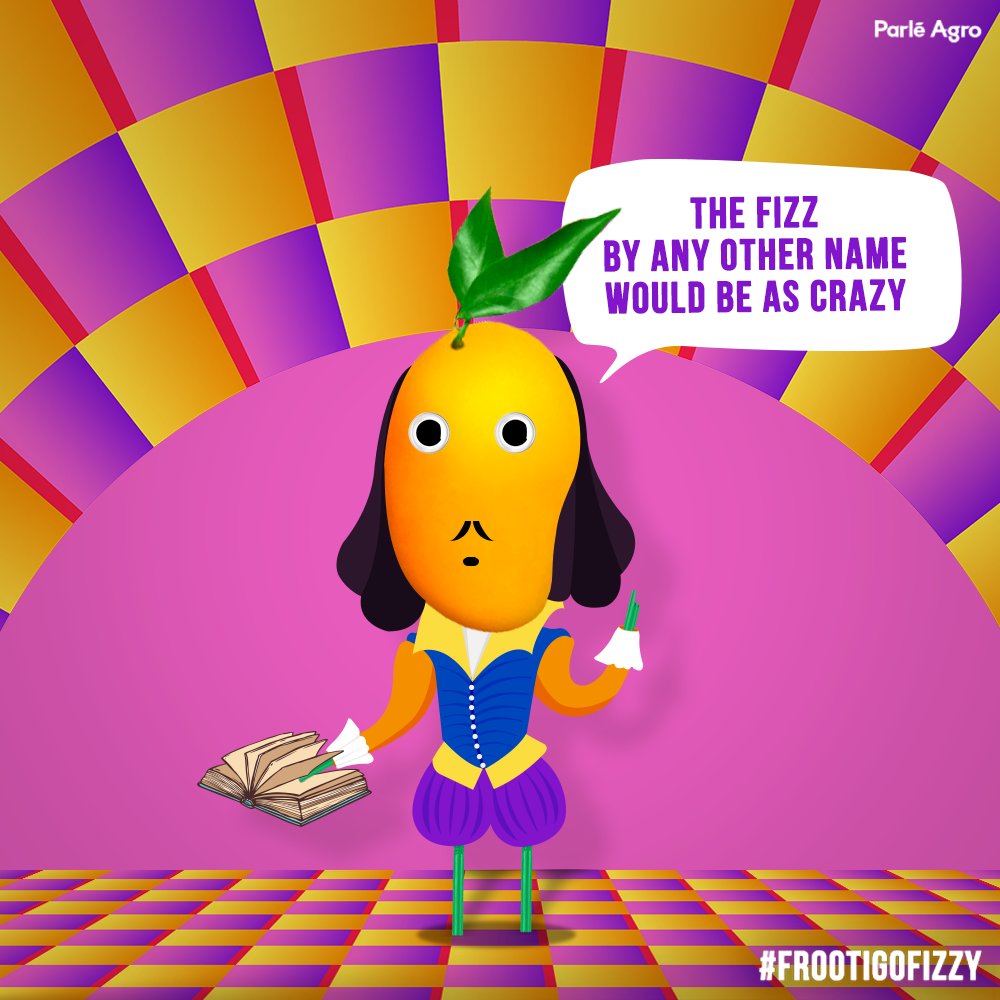He who cometh hither to the world of fizz, oft goes well crazy! #FrootiGoFizzy #TalkLikeShakespeareDay