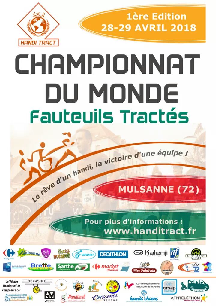 arsep72's tweet photo. On oublie pas ! 

Ce week-end la délégation ARSEP 72 sera présente à mulsanne pour la 1ère édition du championnat du monde de fauteuil tractés.
(renseignement, échange, documentation, récolte de dons) https://t.co/JqXFXKkbcm