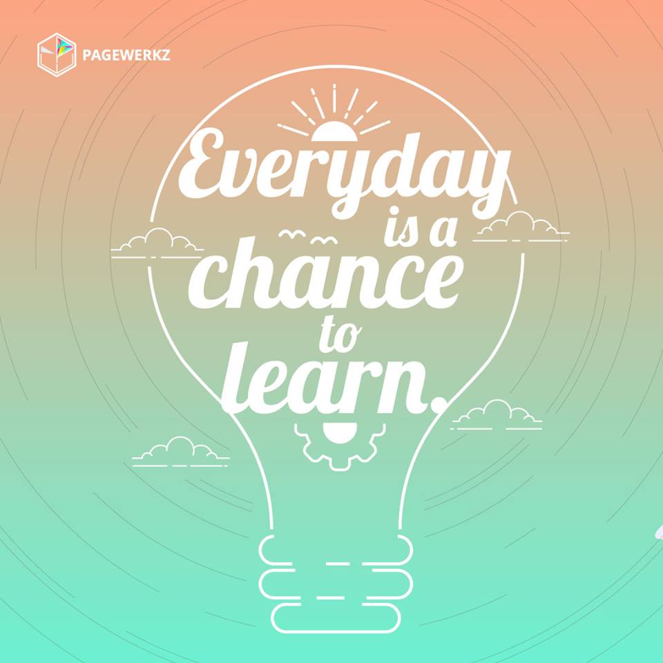 PageWerkz2012's tweet photo. Be grateful for every chance to #learn! 👩‍🏫📖💡🌐

#dailyquotes #quotes #quotesoftheday #qotd #inspirational #pagewerkz #elearningneverstops #humpday #Mondays #MondayMotivate https://t.co/DhnKPBIj2y