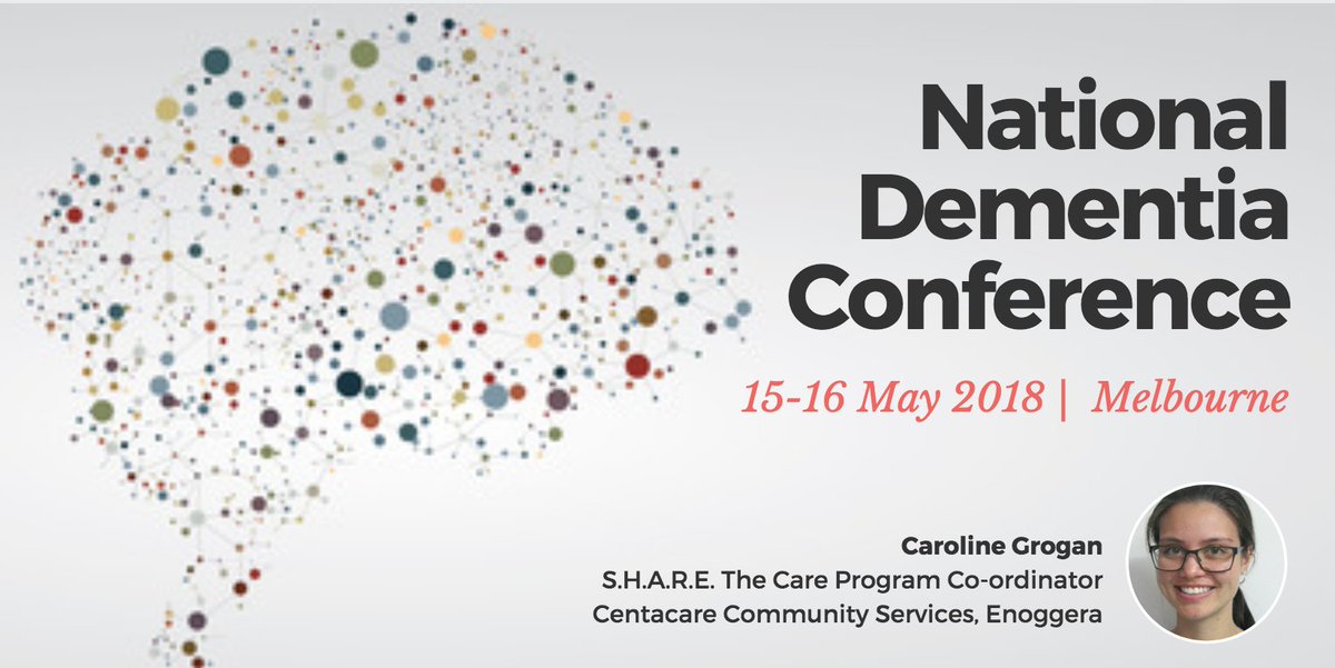 healthcareprof's tweet photo. Caroline Grogan, S.H.A.R.E. The Care Program Co-ordinator, Centacare Enoggera to discuss 'Younger Onset #Dementia program' - Learn more: https://t.co/vGEm84De9v https://t.co/1XZmmw3b09