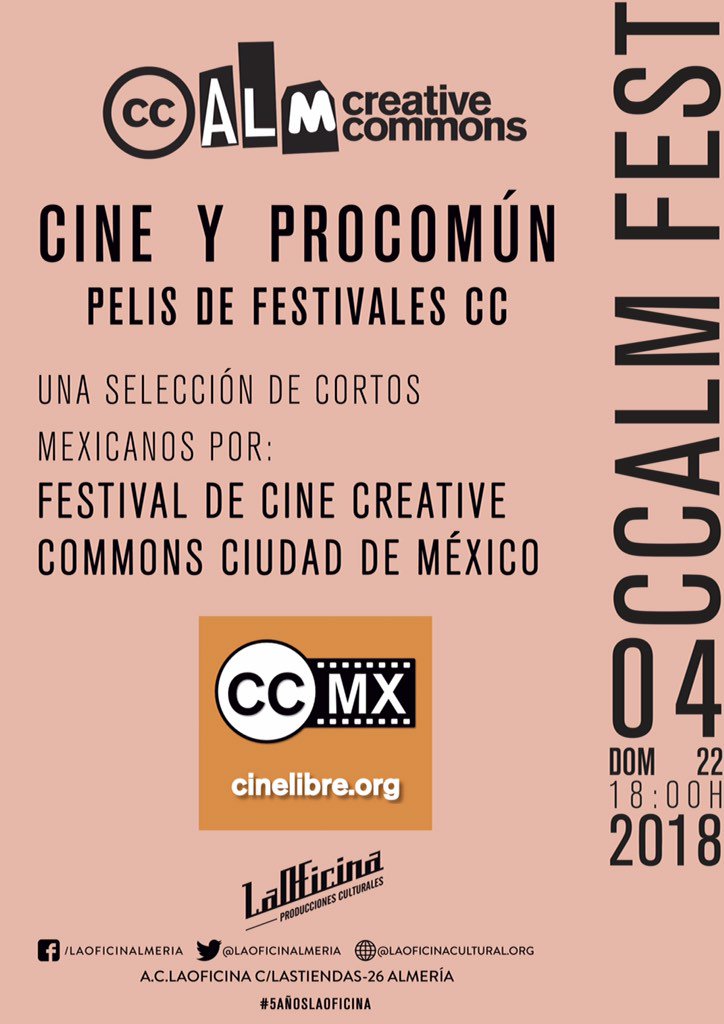 ccalmfestival's tweet photo. Un saludo a @ccmxfest y gracias por contarnos un poquito más de vuestro proyecto ayer en #Cine y #procomún #ccalmoff https://t.co/e3JXLOAYZ0